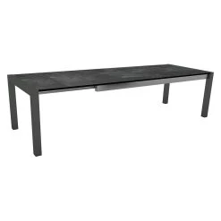 Stern Ausziehtisch 214/294x100 Cm Aluminium Anthrazit Mit Tischplatte Silverstar Slate