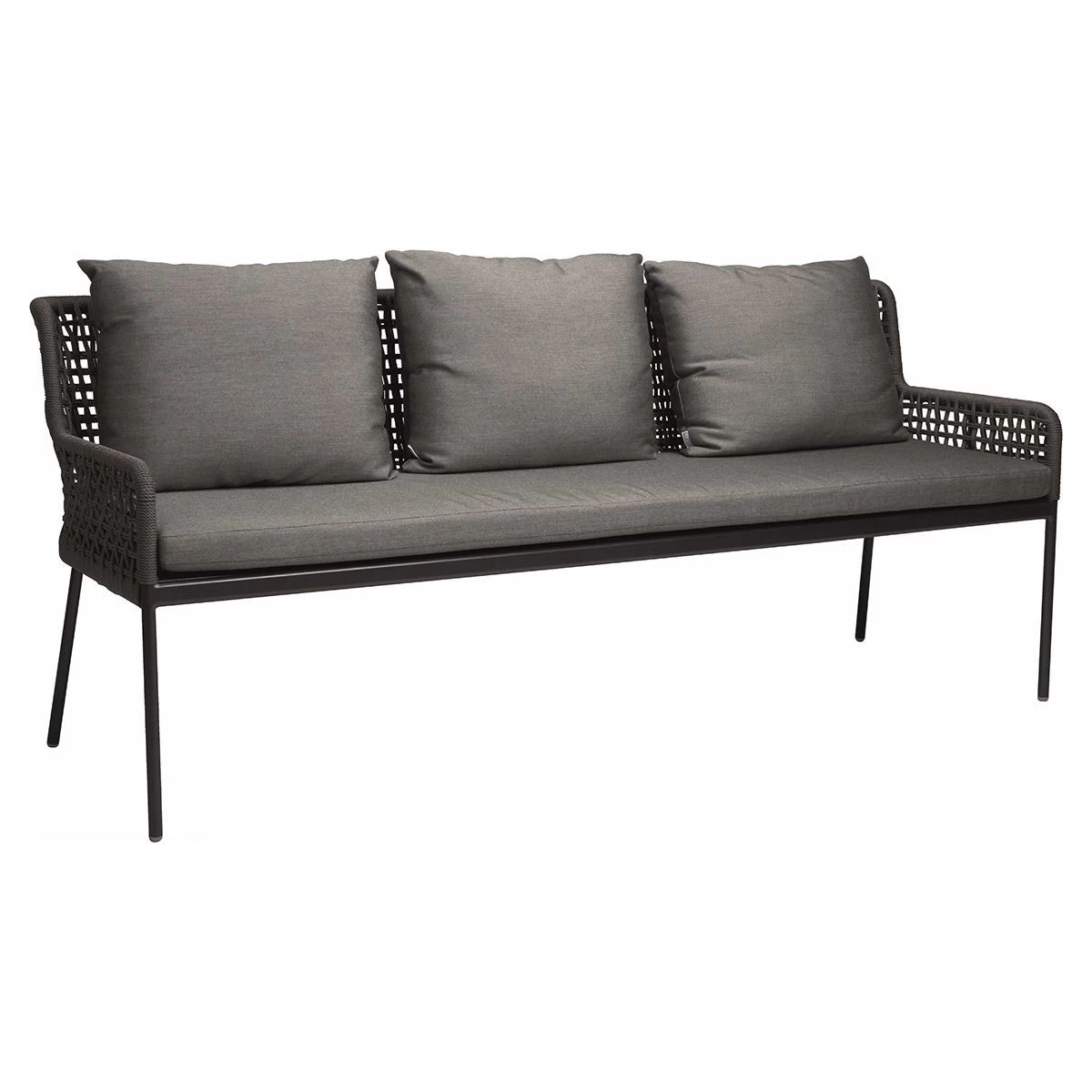 Stern Bank 3-Sitzer Greta Aluminium Anthrazit Kordel Platin/Kissen 100% Polyacryl Seidengrau 3 Stern Bank 3-Sitzer Greta Aluminium Anthrazit Kordel Platin/Kissen 100% Polyacryl Seidengrau