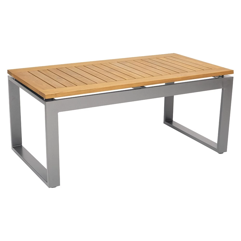 Stern Beistelltisch Allround Aluminium Graphit Tischplatte Teak FSC®-zertifiziert 3 Stern Beistelltisch Allround Aluminium Graphit Tischplatte Teak FSC®-zertifiziert