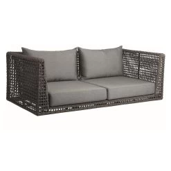 Stern Corda Löungemobel Set Kordel Platin Und Edelstahl Untergestell Mit Beistelltisch -Gartenmöbel Store stern corda loungemobel set mit beistelltisch 54540 3