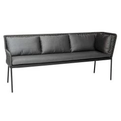 Stern Dining Set Greta Ecke Und 2x Sessel Kordel Platin Mit Stern Tisch 180x100 Anthrazit Dekor Zement Hell -Gartenmöbel Store stern dining set greta ecke sessel tisch 180x100 zement hell 54533 3