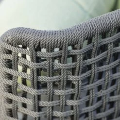 Stern Liege Greta Aluminium Anthrazit Mit Kordel Platin Kissen 100% Polyacryl Dessin Seidengrau -Gartenmöbel Store stern gartenmoebel greta liege alu anthrazit seidengrau 416192 5