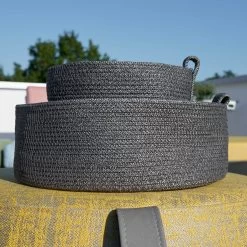 Stern Korb-Set Ø 20 X 13 Cm / Ø 30 X 10 Cm Kordel Schiefergrau -Gartenmöbel Store stern gartenmoebel korb set schiefergrau 410121 2