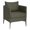 Stern Sessel Marta Aluminium Bezug Und Kissen Outdoorstoff Dunkelgrün/schiefergrau Meliert -Gartenmöbel Store stern gartenmoebel sessel marta dunkelgrun schiefergrau 415665 1