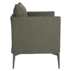 Stern Sessel Marta Aluminium Bezug Und Kissen Outdoorstoff Dunkelgrün/schiefergrau Meliert -Gartenmöbel Store stern gartenmoebel sessel marta dunkelgrun schiefergrau 415665 4