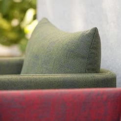 Stern Sessel Marta Aluminium Bezug Und Kissen Outdoorstoff Dunkelgrün/schiefergrau Meliert -Gartenmöbel Store stern gartenmoebel sessel marta dunkelgrun schiefergrau 415665 9