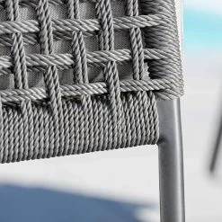 Stern Greta Lounge Set Aluminium Anthrazit Mit 2 Lounge Sessel Und Beistelltisch -Gartenmöbel Store stern greta lounge sofa alu anthrazit seidengrau 418494 4