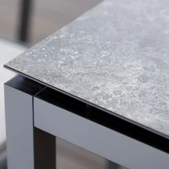 Stern Kufentisch 160x90 Cm Aluminium Anthrazit Mit Tischplatte Silverstar 2.0 Dekor Vintage Grau -Gartenmöbel Store stern kufentische alu anthrazit 160x90 vintage grau 431409 3