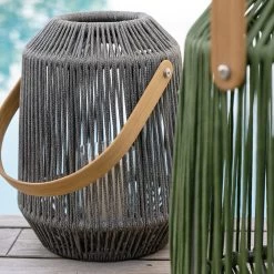 Stern Laterne Nele Ø 39 Cm Höhe 50 Cm Aluminium Anthrazit Kordel Schiefergrau -Gartenmöbel Store stern laterne nele 39cm schiefergrau 410921 5