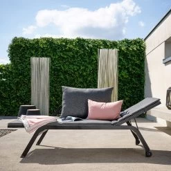 Stern Liege/Bank Novi Aluminium Schwarz Matt/Textilen Leinen Grau Kissen 100% Polyacryl Seidenschwarz 24 Stern Liege/Bank Novi Aluminium Schwarz Matt/Textilen Leinen Grau Kissen 100% Polyacryl Seidenschwarz -Gartenmöbel Store stern liege bank novi alu schwarz seidenschwarz 415415 10