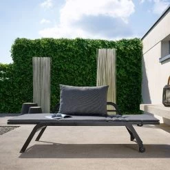 Stern Liege/Bank Novi Aluminium Schwarz Matt/Textilen Leinen Grau Kissen 100% Polyacryl Seidenschwarz 26 Stern Liege/Bank Novi Aluminium Schwarz Matt/Textilen Leinen Grau Kissen 100% Polyacryl Seidenschwarz -Gartenmöbel Store stern liege bank novi alu schwarz seidenschwarz 415415 12