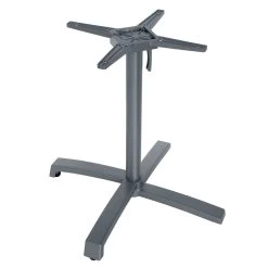 Stern Livorno Tischgestell Aluminium Graphit Für Tischplatte Silverstar 2.0 Ø 80 Und 80x80cm Tischgestell Abklappbar, Ineinander Stellbar