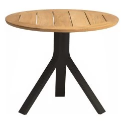 Stern Lounge Set Viggo Sofa Und Sessel Seidenschwarz Und 2x Beistelltisch Freddie Tischplatte Teak -Gartenmöbel Store stern lounge set viggo mit beistelltisch freddie teak 54845 5