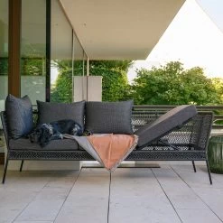 Stern Bank/Liege Odea Aluminium Schwarz Matt Kordel Pepper Kissen Outdoorstoff Seidenschwarz 22 Stern Bank/Liege Odea Aluminium Schwarz Matt Kordel Pepper Kissen Outdoorstoff Seidenschwarz -Gartenmöbel Store stern lounge sofa 3 sitzer odea alu schwarz seidenschwarz 415500 10