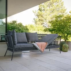 Stern Bank/Liege Odea Aluminium Schwarz Matt Kordel Pepper Kissen Outdoorstoff Seidenschwarz 23 Stern Bank/Liege Odea Aluminium Schwarz Matt Kordel Pepper Kissen Outdoorstoff Seidenschwarz -Gartenmöbel Store stern lounge sofa 3 sitzer odea alu schwarz seidenschwarz 415500 11