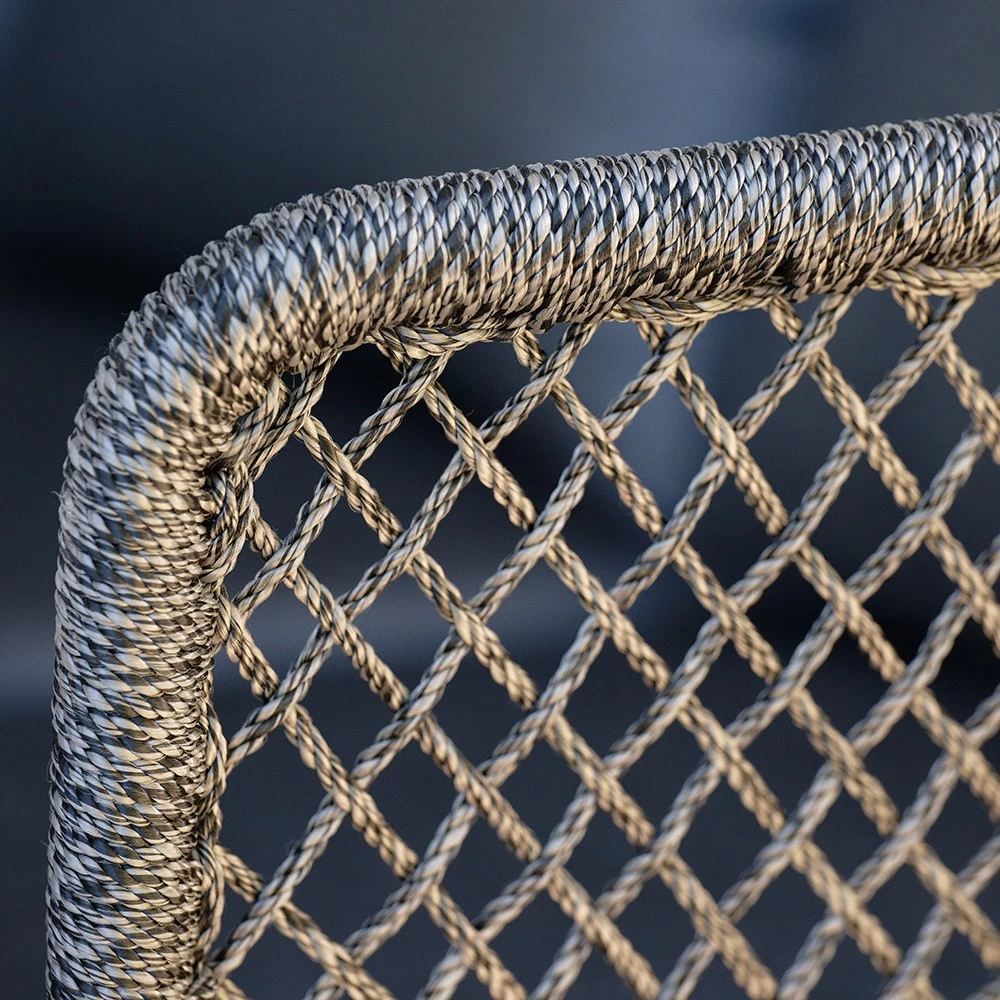 Stern Bank/Liege Odea Aluminium Schwarz Matt Kordel Pepper Kissen Outdoorstoff Seidenschwarz 6 Stern Bank/Liege Odea Aluminium Schwarz Matt Kordel Pepper Kissen Outdoorstoff Seidenschwarz – Bild 4