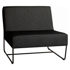 Stern Loungemöbel Set Mia Sofa, Sessel Und Hocker Edelstahl Schwarz -Gartenmöbel Store stern loungemobel set mia edelstahl schwarz 48812 3 1