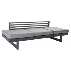 Stern NEW HOLLY 2x Bank/Liege Alu Anthrazit Seidengrau Mit Beistelltisch Dekor Dark Marble -Gartenmöbel Store stern new holly 2x alu anthrazit seidengrau beistelltisch dekor marble 48928 2