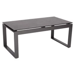 Stern NEW HOLLY 2x Bank/Liege Alu Anthrazit Seidengrau Mit Beistelltisch Dekor Dark Marble -Gartenmöbel Store stern new holly 2x alu anthrazit seidengrau beistelltisch dekor marble 48928 3a