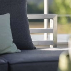 Stern Lounge/Liege New Holly Edelstahl Textilen Silbergrau/Kissen 100% Polyacryl Schiefergrau 18 Stern Lounge/Liege New Holly Edelstahl Textilen Silbergrau/Kissen 100% Polyacryl Schiefergrau -Gartenmöbel Store stern new holly dining edelstahl schiefergrau 416728 08