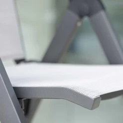 Stern Klappsessel New Top Aluminium Anthrazit Mit Bezug Textilen Silber Und Aluminiumarmlehnen Anthrazit -Gartenmöbel Store stern new top 417666 klapsessel 4