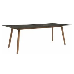 Stern 3x Kufensessel Odea Und Kufenbank 3-Sitzer Seidenschwarz Mit Tisch 220x100cm Interno Dekor Slate -Gartenmöbel Store stern odea set mit interno 220x 100 slate 54441 3