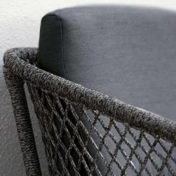 Stern 3x Kufensessel Odea Und Kufenbank 3-Sitzer Seidenschwarz Mit Tisch 220x100cm Interno Dekor Slate -Gartenmöbel Store stern odea set mit interno 220x 100 slate 54441 5