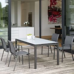 Stern OSKAR Stapelstuhl Anthrazit Mit Textilenbezug Karbon -Gartenmöbel Store stern oskar stapelstuhl anthrazit textil karbon 418408 11