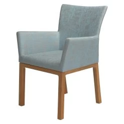 Stern Sessel Artus Teak Mit Bezug Outdoorstoff Hellblau/seidengrau Meliert -Gartenmöbel Store stern sessel artus teak hellblau seidengrau 420595 3