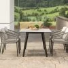 Stern Odea Cream Dining Set Mit Vier Stühlen Und Tisch 180x100 Interno Metallic Grau