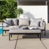 Stern Set Lounge-Sofa/Hocker Viggo Aluminium Anthrazit Textilen Karbon Kissen 100% Polyacryl Seidengrau 1 Stern Set Lounge-Sofa/Hocker Viggo Aluminium Anthrazit Textilen Karbon Kissen 100% Polyacryl Seidengrau -Gartenmöbel Store stern set lounge sofa viggo alu seidengrau 415559