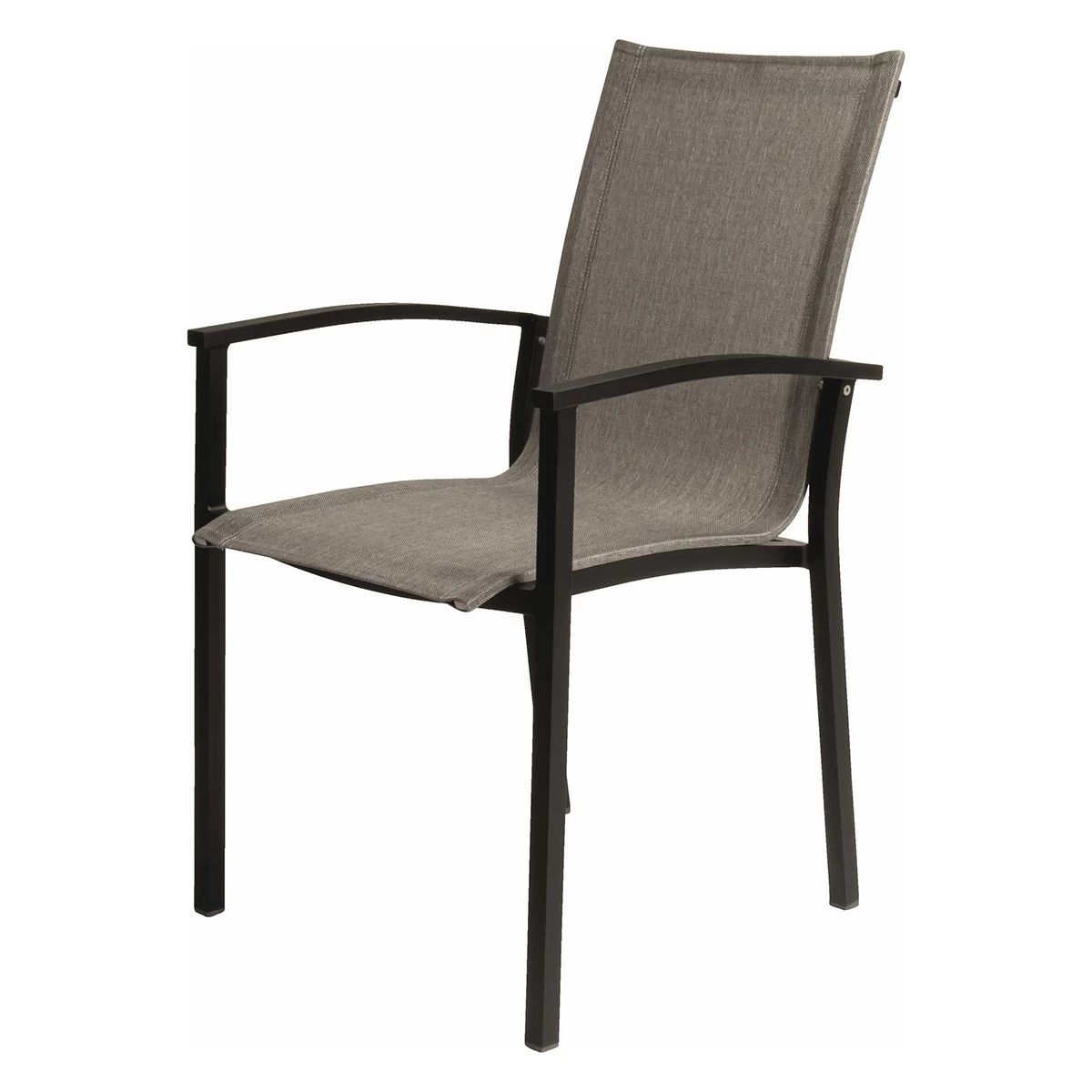 Stern Stapelsessel Evoee Aluminium Schwarz Matt/Bezug Text. Leinen Grau/Aluminiumarmlehnen Schwarz Matt 5 Stern Stapelsessel Evoee Aluminium Schwarz Matt/Bezug Text. Leinen Grau/Aluminiumarmlehnen Schwarz Matt – Bild 3