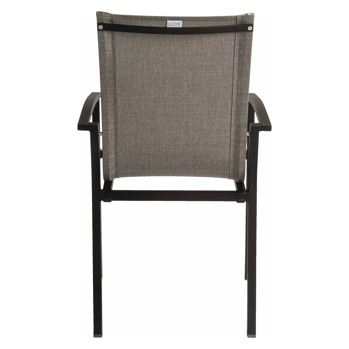 Stern Stapelsessel Evoee Aluminium Schwarz Matt/Bezug Text. Leinen Grau/Aluminiumarmlehnen Schwarz Matt 8 Stern Stapelsessel Evoee Aluminium Schwarz Matt/Bezug Text. Leinen Grau/Aluminiumarmlehnen Schwarz Matt – Bild 6