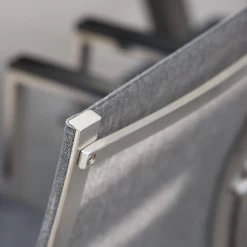 Stern Stapelsessel Mika Edelstahl/Bezug Textilen Leinen Grau/Aluminiumarmlehnen Anthrazit -Gartenmöbel Store stern stapelsessel mika edelstahl leinen grau 416930 13