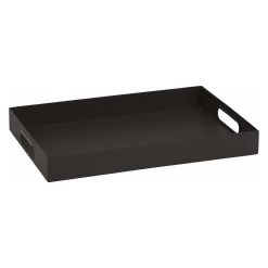 Stern Tablett Ca. 60x40x7 Cm Aluminium Schwarz Matt