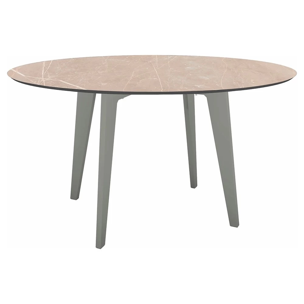 Stern Tisch Ø 134 Cm Aluminium Graphit Tischplatte Silverstar 2.0 Cream Marble 3 Stern Tisch Ø 134 Cm Aluminium Graphit Tischplatte Silverstar 2.0 Cream Marble