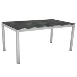 Stern Tisch 160x90 Cm Edelstahl Tischplatte Silverstar 2.0 Slate