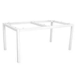 Stern Aluminium Tischgestell 160x90 Cm, Weiß, Vierkantrohr