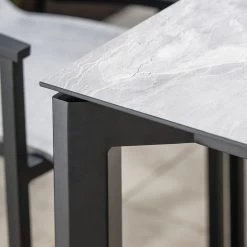 Stern Tischgestell 220x100 Cm Penta Aluminium Schwarz Matt Mit Nivelliersystem -Gartenmöbel Store stern tischgestell 220x100 alu schwarz penta 104064 4