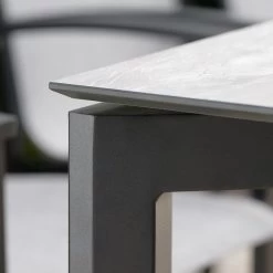 Stern Tischgestell 220x100 Cm Penta Aluminium Schwarz Matt Mit Nivelliersystem -Gartenmöbel Store stern tischgestell 220x100 alu schwarz penta 104064 5