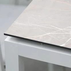 Stern 6x Stapelsessel Kari Textilen Leinen Grau Mit Stern Tischgestell Alu Anthrazit 200x100 Tischplatte Dekor Cream Marble -Gartenmöbel Store stern tischplatte 200x100 cream marble 102394 3 1