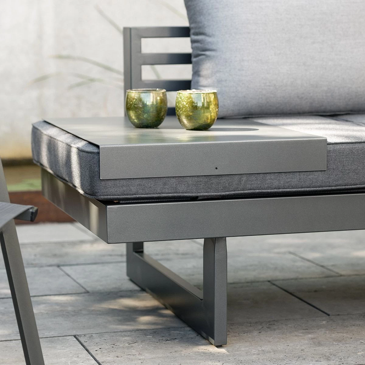 Stern Tablett L-Form Ca. 69x50x7 Cm Aluminium Anthrazit 4 Stern Tablett L-Form Ca. 69x50x7 Cm Aluminium Anthrazit – Bild 2