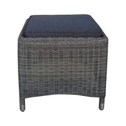 ZEBRA Hocker STATUS Geflecht Grey-black Und Alu-Rahmen