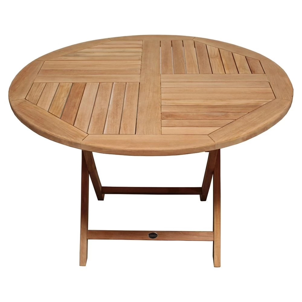 Zebra Tisch Poker 110 Cm Rund Massives Teak, Edelstahlbeschläge, Klappbar 6 Zebra Tisch Poker 110 Cm Rund Massives Teak, Edelstahlbeschläge, Klappbar – Bild 4