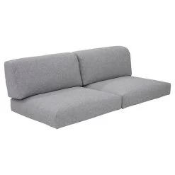 Zebra Belvedere Kissenset 2-Sitzer/Mittelteil Zu 3654+3655, 2 Rückenkissen, 2 Sitzpolster Bezug: Olefin Grey