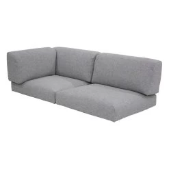 ZEBRA Belvedere Lounge Komplettset Bestehend Aus 3-Sitzer Und 2-Sitzer Sofa (Armlehne Links) Und Einem Kaffeetisch Gestell Graphite Inkl. Schutzhülle -Gartenmöbel Store zebra 3666 belvedere kissenset 2er links olefin grey 2