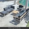 Zebra Gartenmöbel-Set Belvedere 2 Lounge Tuva Medium Grey Inkl. Schutzhülle -Gartenmöbel Store zebra belvedere komplett set 52553 1 1