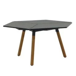 Zebra Pollux Loungeset Und Lounge Casual Sessel Teak/Rope Teak/Brown Brushed Mit Lounge Hexa Kaffeetisch -Gartenmöbel Store zebra pollux loungeset casual sessel teak brown brushed kaffeetisch 48690 4