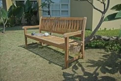 Zebra President Bank 160 Cm Massives Teak, Ergonomischer Rücken, 3-Sitzer, Edelstahlbeschläge -Gartenmöbel Store zebra president bank 160cm teak 24003 2