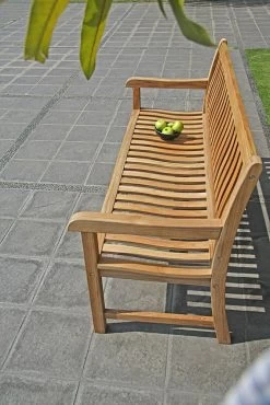 Zebra President Bank 160 Cm Massives Teak, Ergonomischer Rücken, 3-Sitzer, Edelstahlbeschläge -Gartenmöbel Store zebra president bank 160cm teak 24003 4